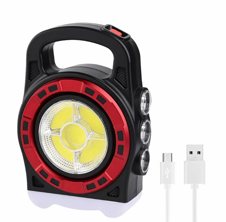 Portable Solar Lantern COB LED Light, USB Rechargeable Work Light Power Bank, Handheld Flashlight Outdoor Tent Camping Lamp Portable Solar Lantern COB LED Light, USB Rechargeable Work Light Power Bank, Handheld Flashlight Outdoor Tent Camping Lamp